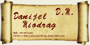 Danijel Miodrag vizit kartica